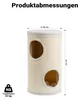 Fudajo Forest Kratztonne weiß-cremefarben Höhe 61 cm Ø 35 Produktbild-Vorschau 3