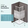 doporro 70x90cm Eckeinstieg Duschkabine Schiebetür Produktbild-Vorschau 2