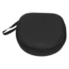 A black headphone case with a zipper and a small strap is shown against a white background. Voir les images du produit