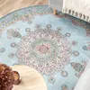 Volero - Teppich Vintage Rund - Lily Medaillon Hellblau Produktbild-Vorschau 5