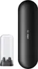 A black Oral-B iO electric toothbrush charging case and a clear protective cap for the brush head are shown against a white background. Produktbild-Vorschau
