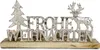 Adventskerzenhalter mit Tanne & Hirsch | Metallmotiv "Frohe Produktbild-Vorschau 1