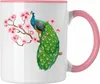 Trendation - Pfau Deko Tasse Geschenk Schöne Grafik Produktbild-Vorschau 1