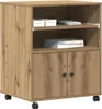 vidaXL Printerstandaard Artisan, eikenhoutlook, 60 x 48 x Productafbeelding-voorbeeld 3