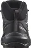 The back view of a black Salomon hiking boot. Produktbild-Vorschau