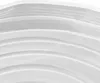 A close-up abstract view of stacked, curved white silicone lids. Produktbild-Vorschau