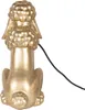 Stolní lampa Clayre & Eef Pes pudl 27x16x38 cm Zlatý plast Náhled obrázku produktu 3