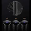 A black smart LED thermobecher is shown with a clock graphic and three examples of temperature readings after different time intervals. Náhľad obrázku produktu