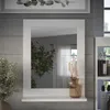 Koupelnové zrcadlo Vicco Vilda Bílá 40 x 50 cm, Model 55564 Náhled obrázku produktu 3