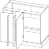 Küchenzeile Küche L-Form 240x370cm lava / vanille - beige Produktbild-Vorschau 4