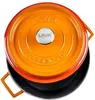 LAVA Garnek metalowy Ø 28 cm 67 L żeliwny pomarańczowy Podgląd zdjęcia produktu 2