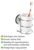 WENKO Bicchiere portaspazzolino Portadentifricio Bagno Anteprima dell’immagine prodotto 6