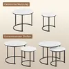 Yaheetech Couchtisch 2er Set, runder Beistelltisch Set, Produktbild-Vorschau 5