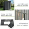 Záhradný domček 21057, kovový prístrešok na náradie, so Náhľad obrázku produktu 3