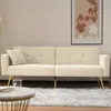 Schlafsofa 175x64cm  Samt Beige mit Bettfunktion Tagesbett Produktbild-Vorschau 10