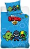 A blue bedding set with Brawl Stars characters and logo. Produktbild-Vorschau