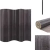 vidaXL Raumteiler Bambus Grau 250x165 cm -  Raumteiler Produktbild-Vorschau 1