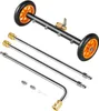 A pressure washer undercarriage cleaner with two wheels and two extension wands, displayed against a white background. Podgląd zdjęcia produktu