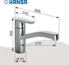 Hansa Polo Nuovo Rubinetto da cucina con comando superiore, Anteprima dell’immagine prodotto 8