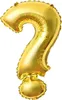 Palloncino in foil con punto interrogativo ? , oro, circa Anteprima dell’immagine prodotto 1