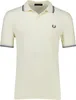 Fred Perry Polo crème uni coton Voir les images du produit 5