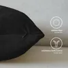 Lionmood Premium Samt Kissenbezug Schwarz 50x50cm -1er- Produktbild-Vorschau 3