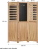 Homestyle4u Paravent Raumteiler 3 teilig Holz Natur Memo Produktbild-Vorschau 3