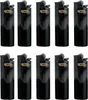 A collection of black BIC lighters arranged in two rows. Podgląd zdjęcia produktu