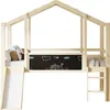 Sweiko Lit d'enfant 90 x 200 cm Design de grenier avec Voir les images du produit 10