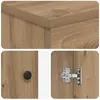 vidaXL Kúpeľňová skrinka s umývadlom Artisan – dub 54 x 35 Náhľad obrázku produktu 7