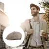 khaki - Klassische Leinen-Baskenmützen für Herren, Produktbild-Vorschau 3