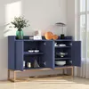 Komoda UnboxG 120x30x80 cm niebieska z 4 drzwiami, szafka Podgląd zdjęcia produktu 5