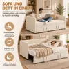 INONEFT Schlafsofa 90/180 x 200 cm, Bett Ausziehbar, Produktbild-Vorschau 5