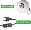 LUMILED lampa biurkowa pudrowy róż metal gniazdo E27 Podgląd zdjęcia produktu 9