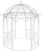 CLP Rosenpavillon aus Eisen Leila, Gartenpavillon im Produktbild-Vorschau 1