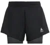 ODLO 2-in-1-Shorts Run Easy 5 Inch SCHWARZ XL Produktbild-Vorschau 1