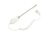 A white electric heating element with a coiled cord and a plug, isolated on a white background. Anteprima dell’immagine prodotto