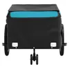 vidaXL Fahrradanhänger Schwarz und Blau 45 kg Eisen Produktbild-Vorschau 5