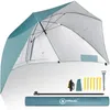 Strandmuschel mit Sonnenschirm – 3-in-1 Sonnenschutz, Produktbild-Vorschau 1