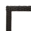 vidaXL Tavolo da giardino con piano in legno nero 90x90x75 Anteprima dell’immagine prodotto 10