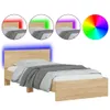 A bed frame with LED lighting. Produktbild-Vorschau