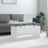 vidaXL Couchtisch Hochglanz-Weiß 102x50,5x46,5 cm Produktbild-Vorschau 2