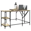 A home office desk with shelves and accessories. Produktbild-Vorschau