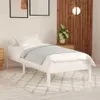 vidaXL Postel z masivu Bílá borovice 100x200 cm Náhled obrázku produktu 2