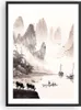 Gerahmtes Poster - Schwarzer Rahmen - Chinesisch Landschaft Produktbild-Vorschau 1