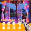 3x2M LED Lichterkette Innen 8 Lichtmodi Lichtervorhang USB Produktbild-Vorschau 2