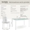 Ensemble table et 4 chaises BERLIN en acier - blanc Voir les images du produit 6