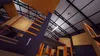 A person is performing a parkour move in an indoor parkour gym. Podgląd zdjęcia produktu