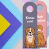 Bleib draußen! Komm rein! Hunde Türhänger Produktbild-Vorschau 2