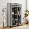 Fahrbarer Stoffkleiderschrank mit Kleiderstange und 6 Produktbild-Vorschau 10